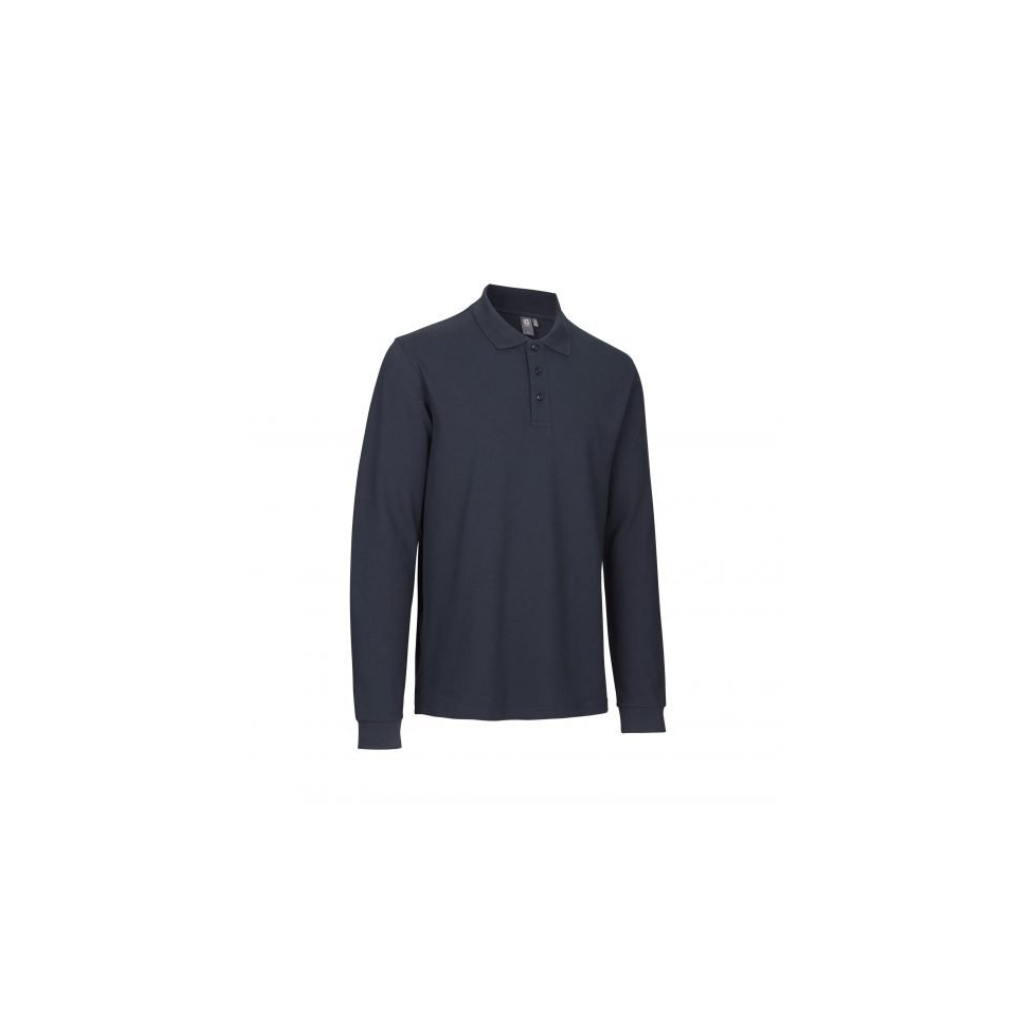 Langærmet poloshirt