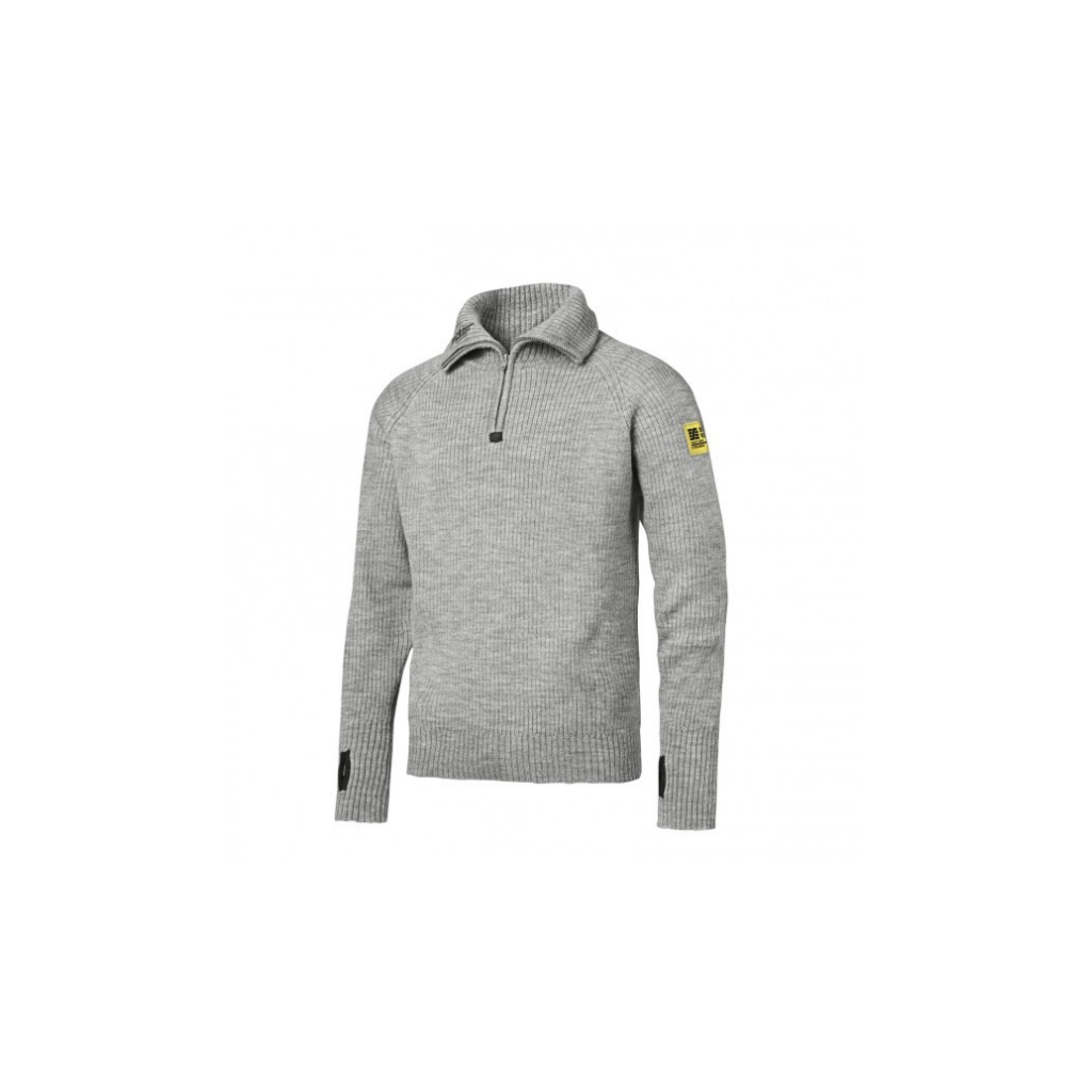 Uldtrøje med lynlås