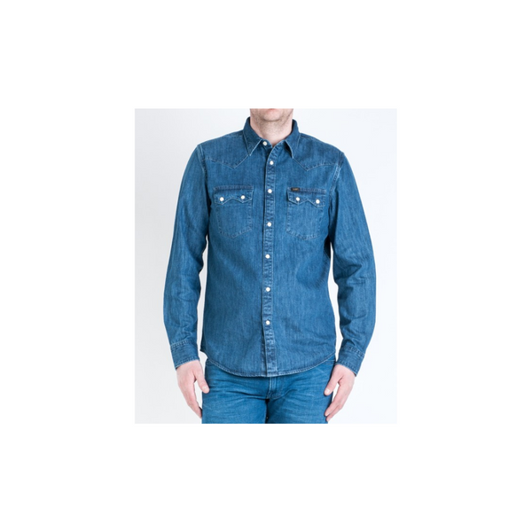 Lee Rider Shirt Dipped Blue