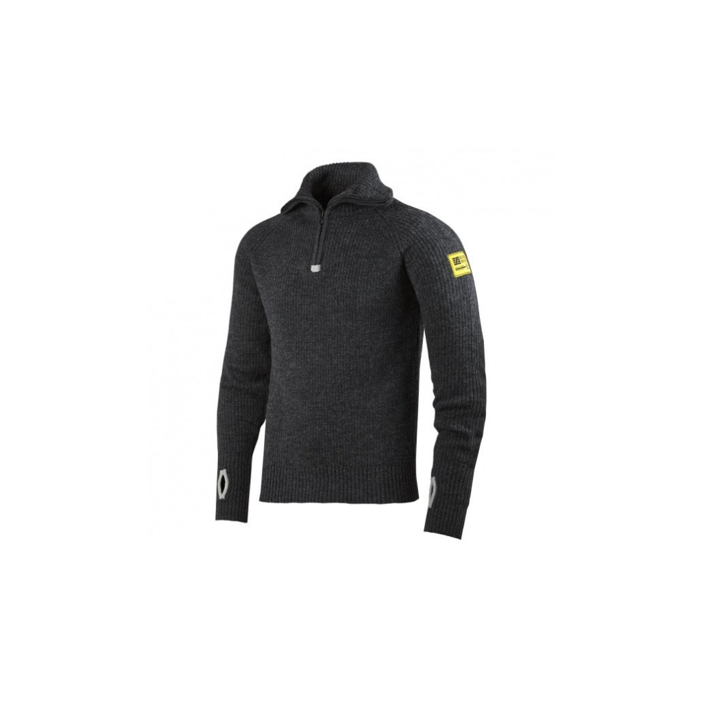 Uldtrøje med lynlås